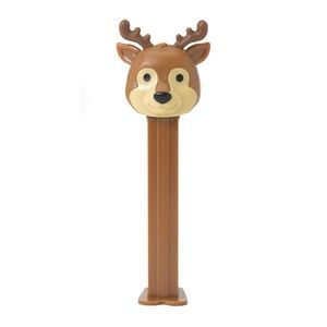 PEZ Reindeer Candy Dispenser with Refill Roll Collectible